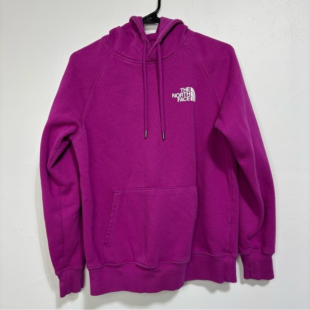 The North Face Pink Women's Hoodie Sweatshirt Graphic Small Athletic Casual